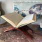 Vintage wood Hand carved book holder Made in India