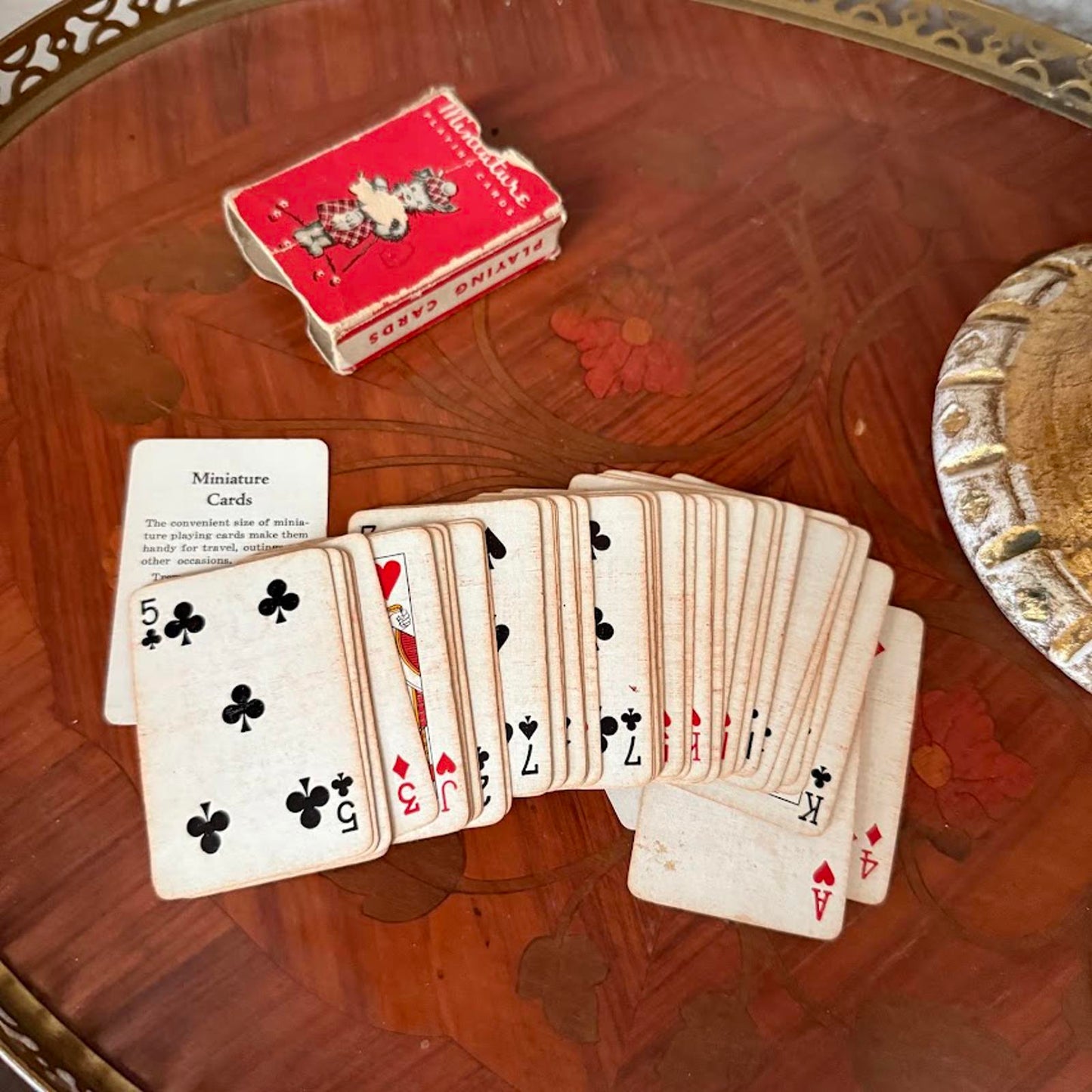 Vintage Miniature Playing Cards