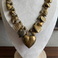 Vintage heart charms full necklace