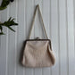 Vintage style Cream beaded Purse