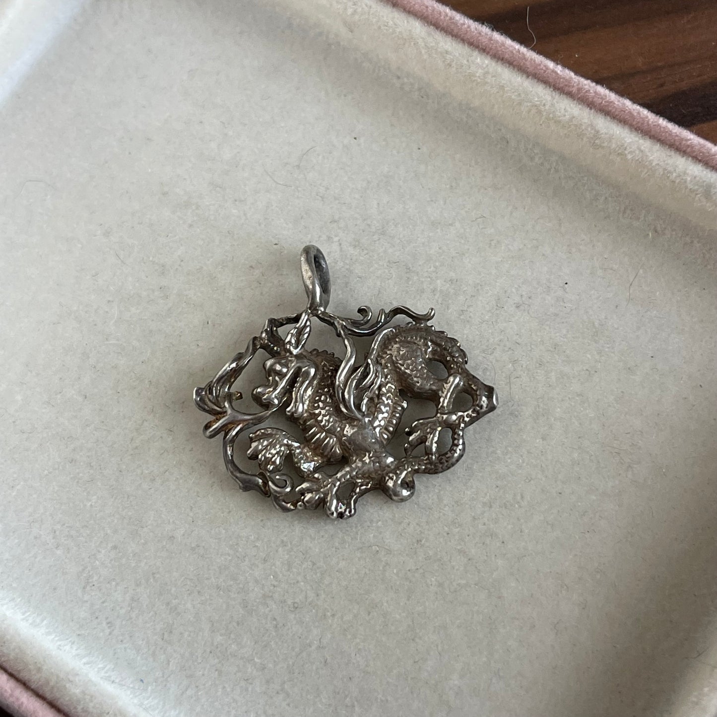 Sterling Silver Dragon Pendant