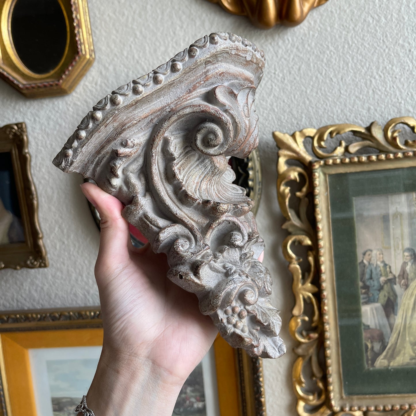 Vintage ornate wall shelf