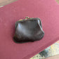 Vintage 1960’s Genuine Calf Leather Kiss Lock Coin Purse