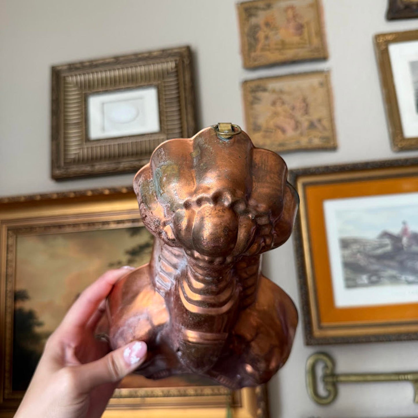 Vintage Copper Lobster Mold