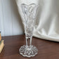 Clear cut glass Vase