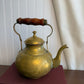 Brass with wooden handle Teapot India In good condition