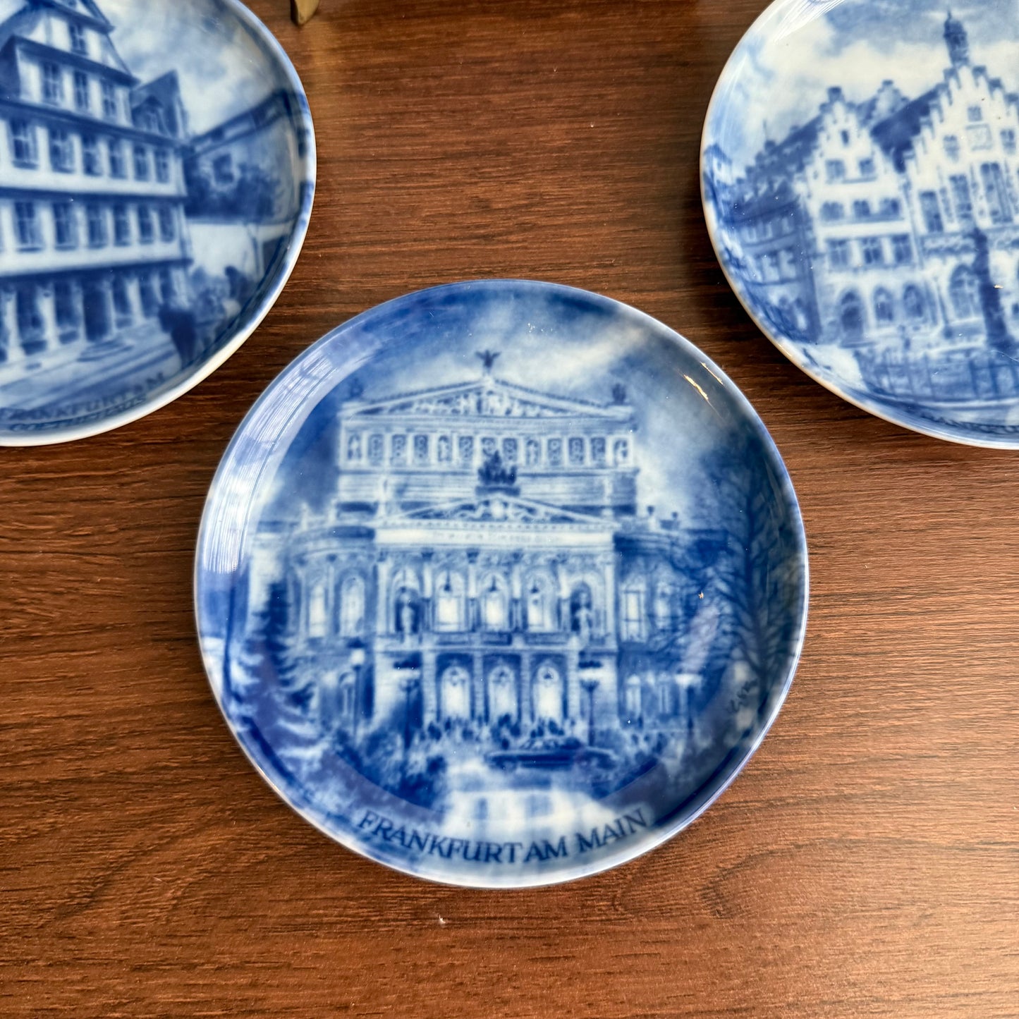 Furstenberg Mini Plate W Germany Cobalt Blue and White set of 4