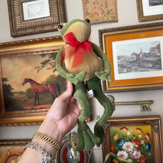 Vintage Prince Charming Frog Plush