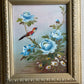 Bird with Blue flowers Painting