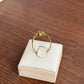 Unique 1930s vintage victorian Czech brass ring