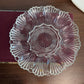 Vintage Clear Glass Deviled Egg Oyster Plate Platter