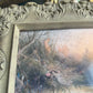 Vintage Style ornate detailed fairy land scenery framed