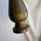 Vintage brass Tall etched Vase