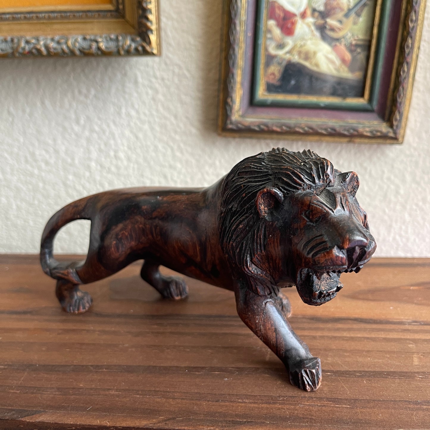 Hand Carved Lion sculpture