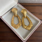 Vintage Gold tone statement earrings