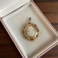 Vintage Gold plated Shell Cameo locket