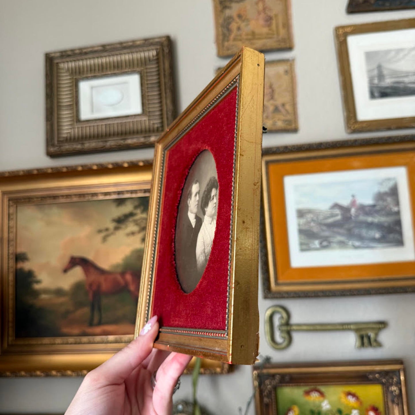 Vintage Framed Couple Portrait