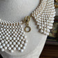 Vintage Bib collar Faux Pearl Necklace