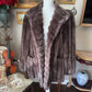 Vintage Outer Layers Coat Womens Brown Faux Fur Made in USA