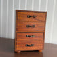 Vintage 4 drawer chest wood jewelry box