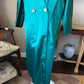 Vintage Turquoise Trench Coat