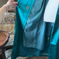 Vintage Turquoise Trench Coat