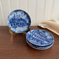 Furstenberg Mini Plate W Germany Cobalt Blue and White set of 4