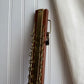 Vintage Wood and Brass Tie/Scarf/Belt Organizer