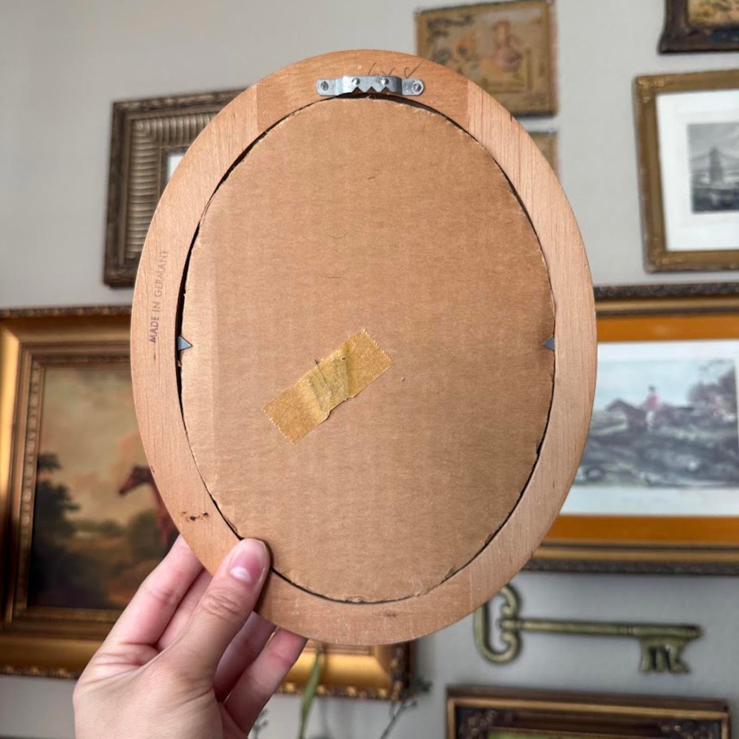 Vintage Silhouette in Wooden Frame