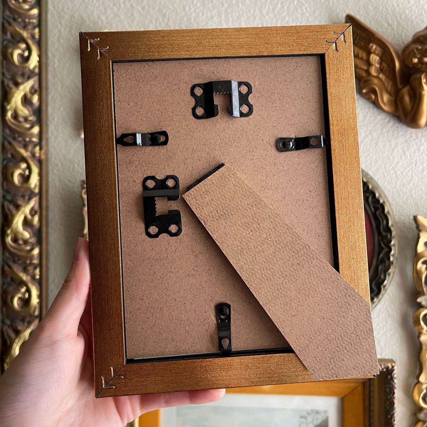 Woman Holding a jewelry box portrait Art Print Frames