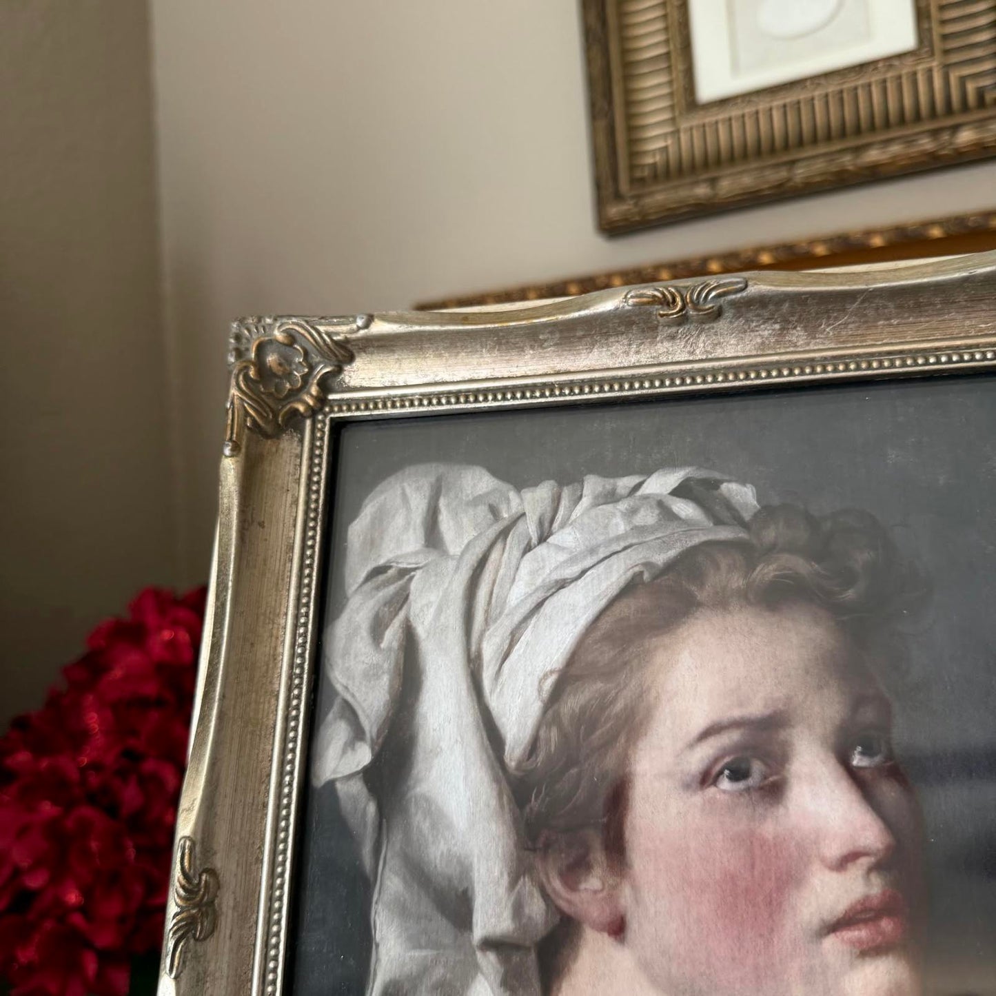 Vintage Portrait of a Woman in Frame
