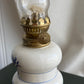 Vintage white and blue Oil Lamp