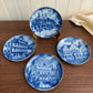 Furstenberg Mini Plate W Germany Cobalt Blue and White set of 4