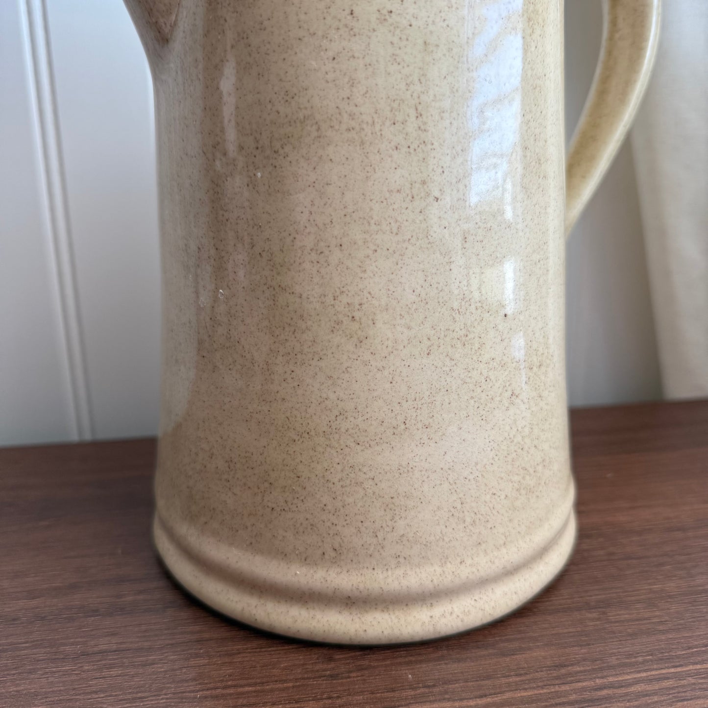 Cream pottery pitcher