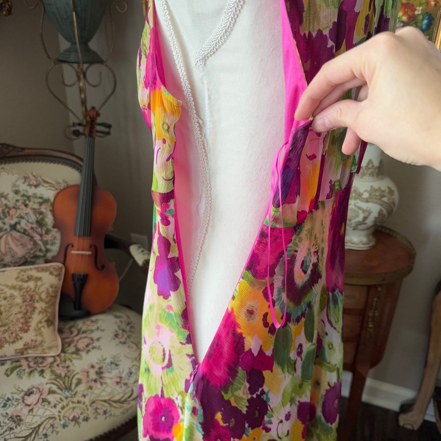 Bright colorful Floral Dress Jillian Jones