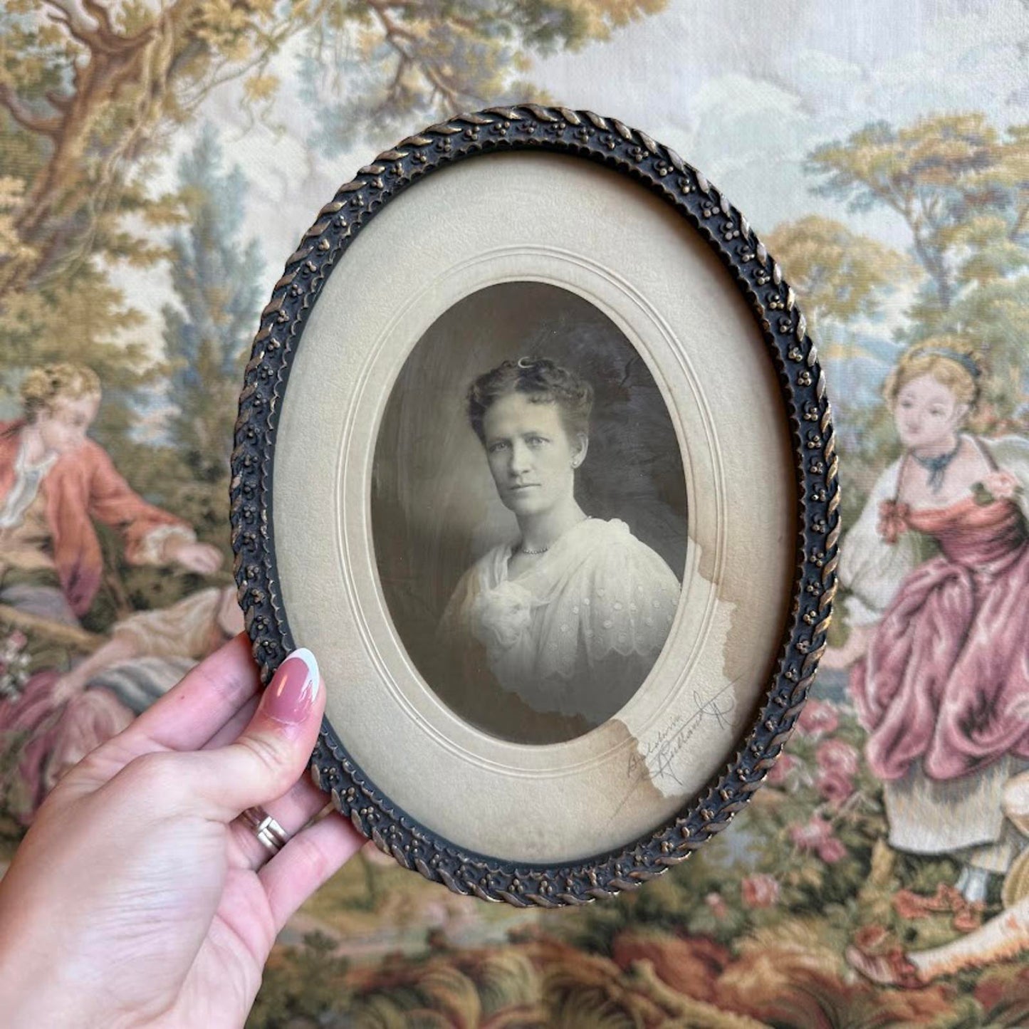 Antique Original Lady Portrait Photograph