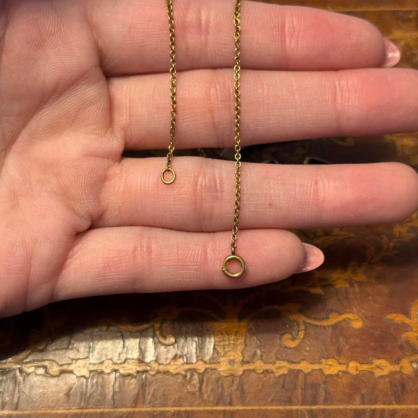 Vintage Ruby Red & clear rhinestone necklace