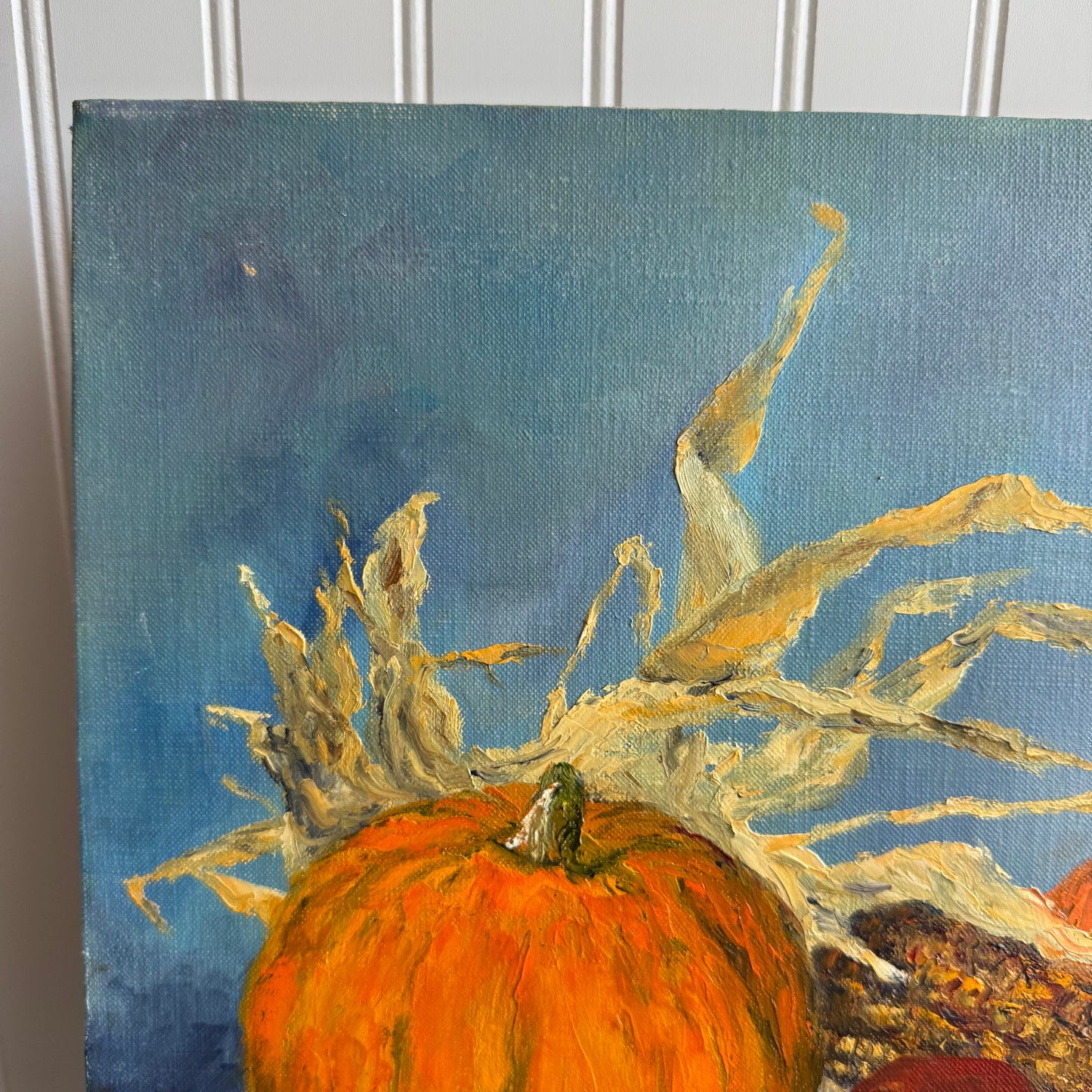 1978 Pumpkin still life Painting signed