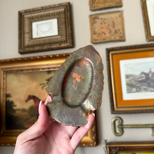 Vintage Metal Arrowhead Ashtray