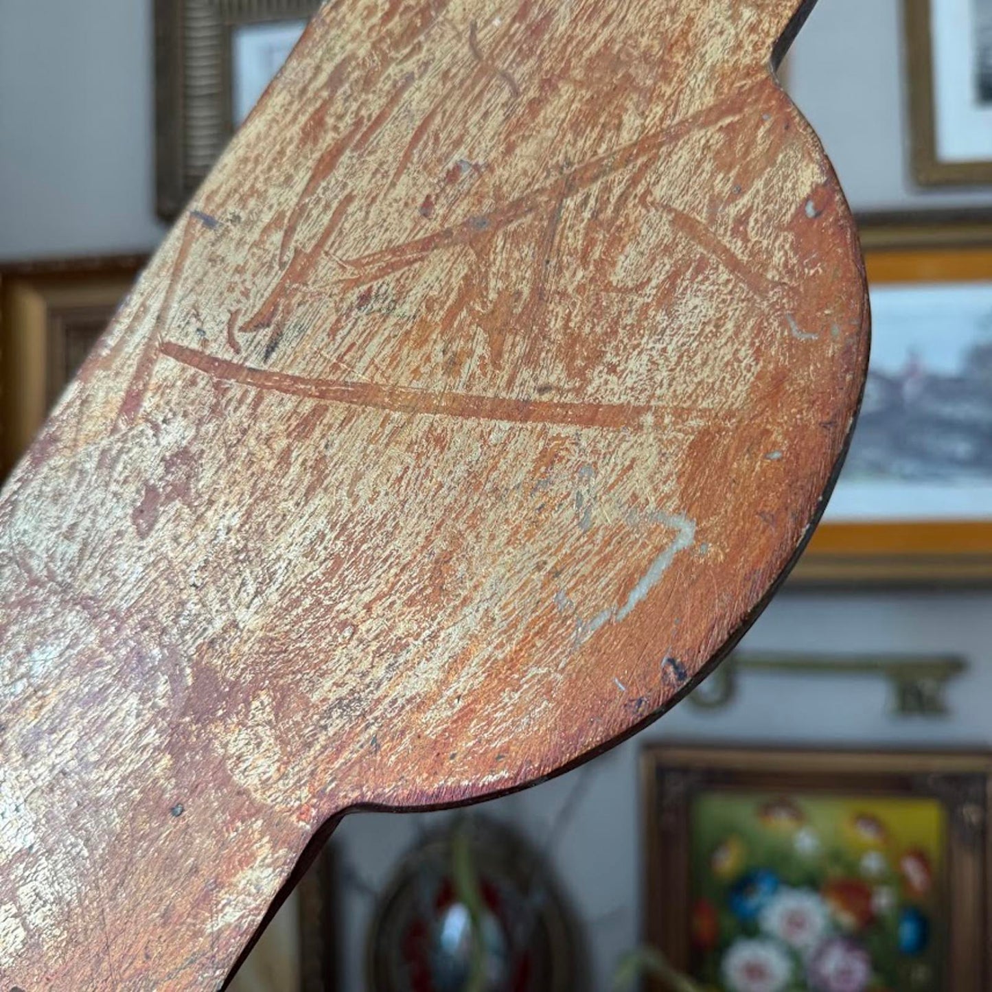 Vintage Pedestal Wall Shelf