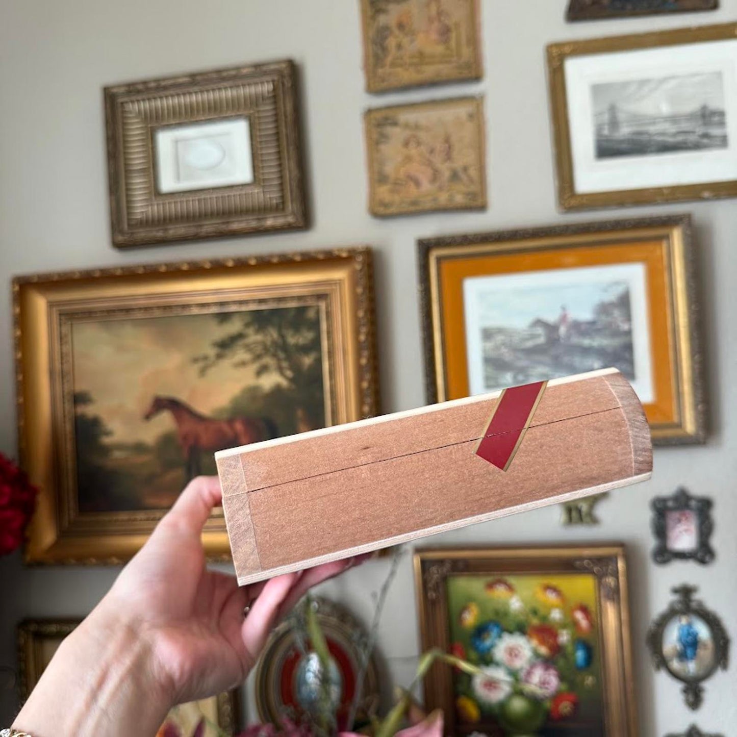 Vintage The Wise Man Cigar Box