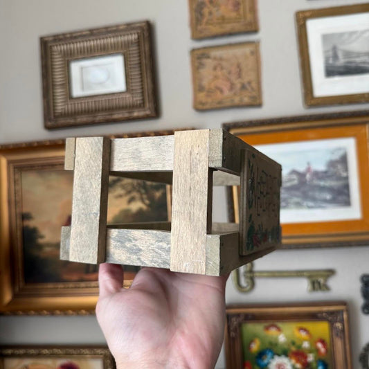 Vintage Wooden Vegetable Crate