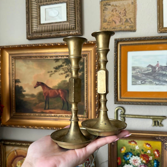 Vintage Brass Candlesticks