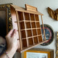 Vintage Wooden Cubby Collectibles Shelf