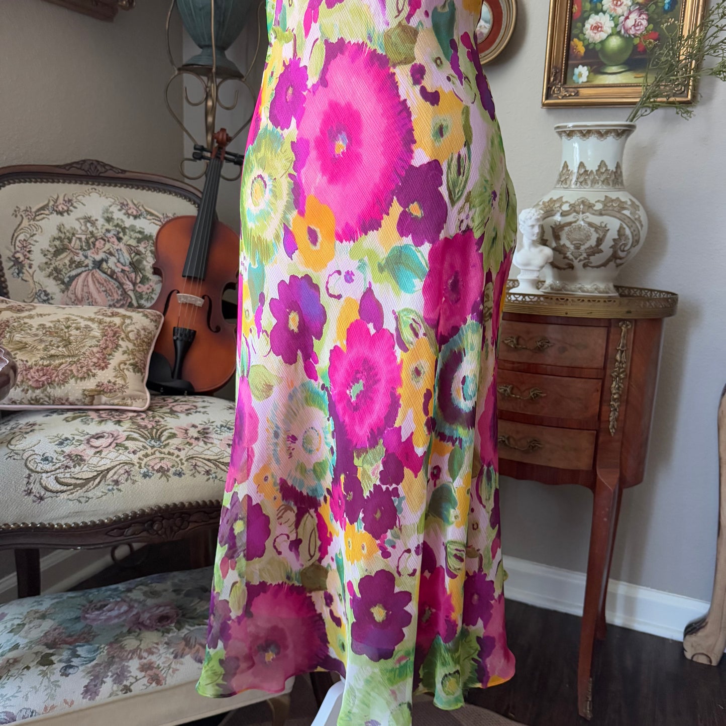 Bright colorful Floral Dress Jillian Jones