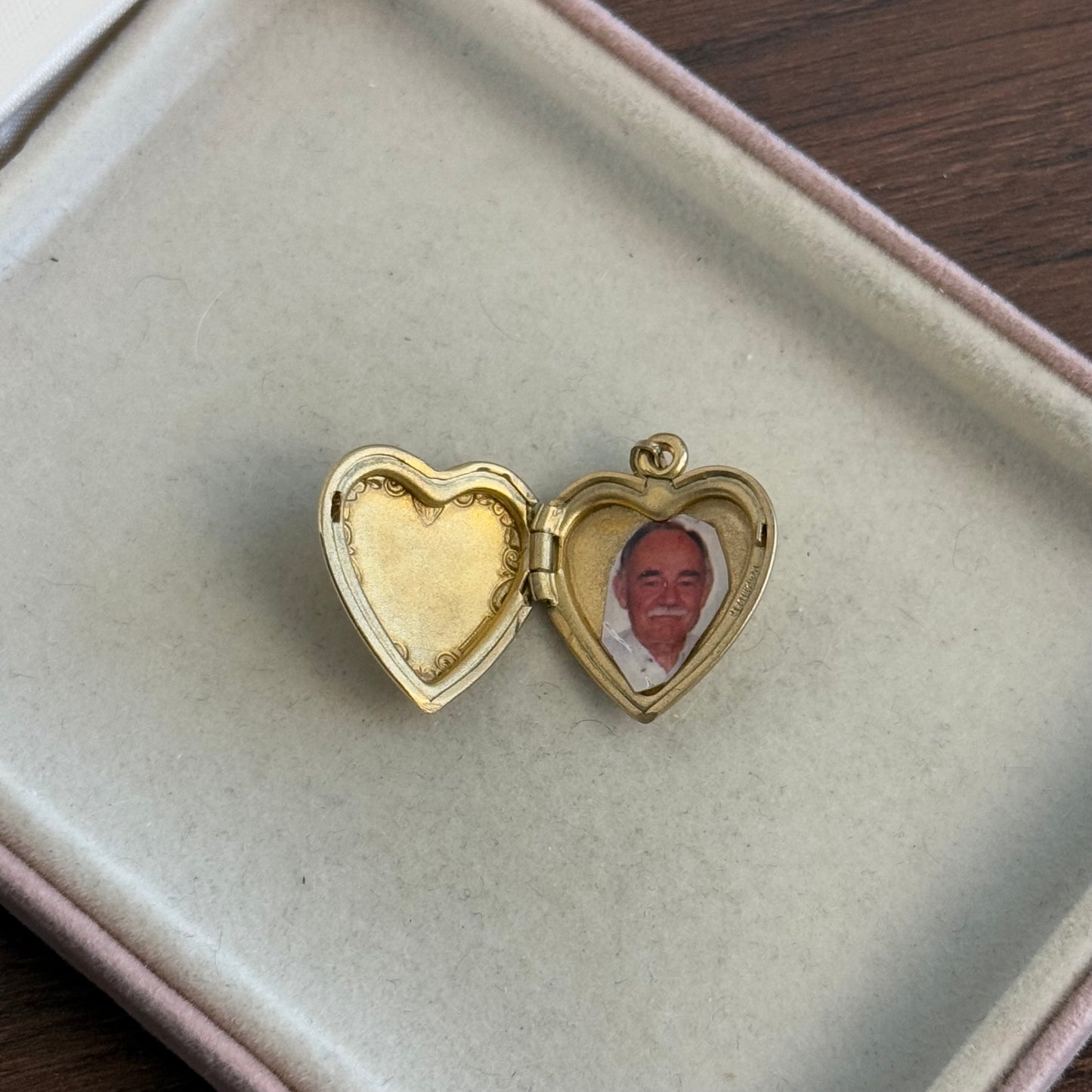 Vintage Gold Tone I Love You Locket