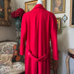 Vintage Together Made in USA Red 75%Wool Coat Size 8 Long