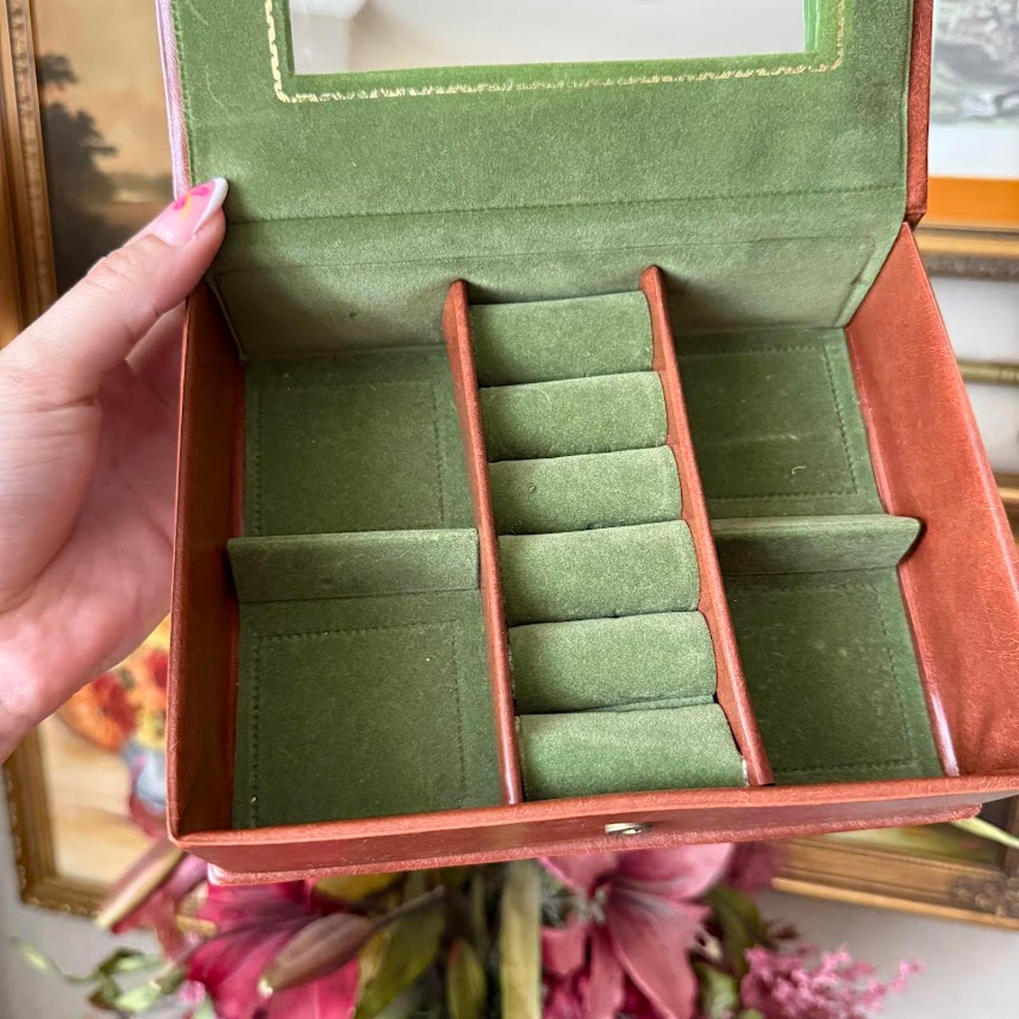 Vintage Floral Jewelry Box