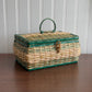 Vintage wicker sewing basket