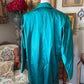 Vintage Turquoise Trench Coat